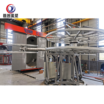acheter muti-arms carrousel type rotational molding machine Water tank container rotomolding machine for sales online manufacture