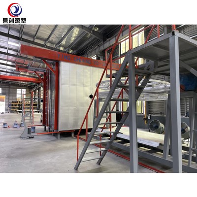 acheter Machine de moulage en plastique automatique de rotation de navette pour le réservoir d'eau multiple de couleur online manufacture