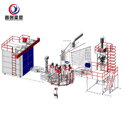 acheter Machine de moulage rotatoire de réservoir d'eau de réservoir de carburant de tracteur/machine de moulage de Roto online manufacture