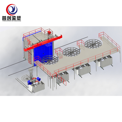 acheter Support technique fonctionnant de vidéo de machine de bâti de rotation de la plate-forme 4m online manufacture