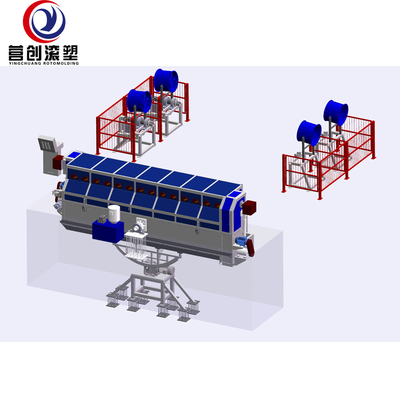 acheter Machine de rotomoulding à pression maximale de 400T 0-50 mm pour produire une boîte de refroidissement online manufacture