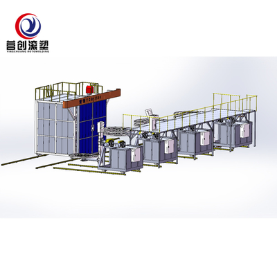 acheter Machine de bâti 63KW rotatoire pour le volume de réservoir de PP/PE/HDPE/LLDPE 7000L online manufacture