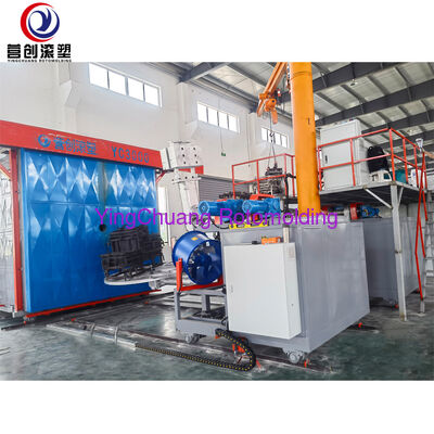 acheter YINGCHUANG PLC Machine de moulage rotatif intelligente à navette multi-stations, équipement de moulage rotatif bi-axial entièrement automatique pour les réservoirs d'eau en LLDPE et le refroidissement fabrication en ligne