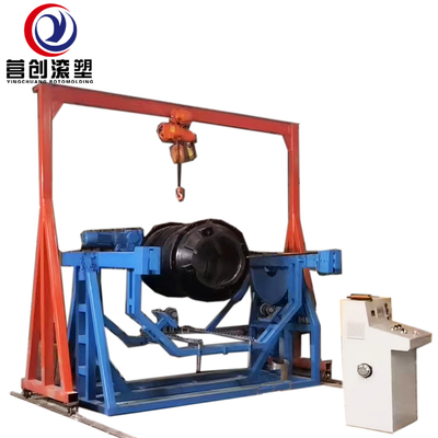 acheter 6KW-11KW Machine de rotomoulding automatique à rouleaux et rouleaux avec grue à portique de support online manufacture