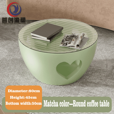 acheter Table à café en polyéthylène moulé roté rond résistant aux UV online manufacture