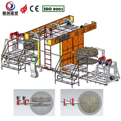 acheter 30 minutes de temps de cycle Machine de rotomoulding avec contrôle PLC pour la production de pickleball online manufacture