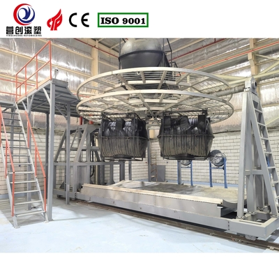 acheter Fabrication d'usine de navette machine de rotomoulding mode de fonctionnement automatique système de commande PLC online manufacture