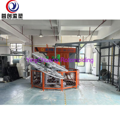 acheter Rotomouleuse à carrousel rotatif CC-3A-2000, équipement de moulage par rotation de plastique à production synchrone à trois stations fabrication en ligne