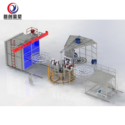 Machine de moulage électrique à rotation avec système de commande PLC pour la production de roulements