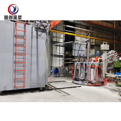 Machine en plastique de fabrication de réservoir d'eau d'équipement/four de bâti de rotation de seau
