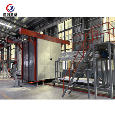 Machine Oven Structure circulaire de Rotomolding de navette de glissière de terrain de jeu