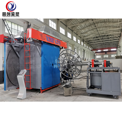 Machine de rotomoulding à navette efficace avec une production de réservoirs à volume élevé