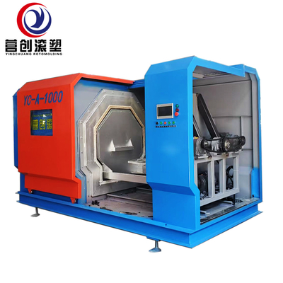 Machine de rotomoulding électrique personnalisée avec refroidissement à l'air 100 kg capacité de charge Système de contrôle numérique