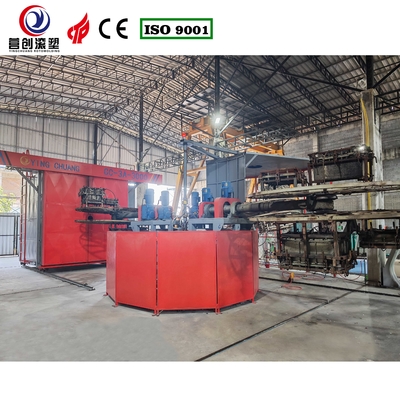 Machine de fabrication de réservoirs d'eau de moulage rotatif avec mode de refroidissement par air et longue durée de vie