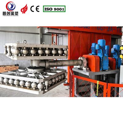 Machine de rotomoulding bi-axiale personnalisable de 62 kW pour la fabrication de boules de pickleball en PP / PE / HDPE / LLDPE