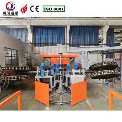 Carrousel rotomoulage à levage hydraulique avec système de sécurité et épaisseur de bras rotatif de 3 à 10 mm pour le pickleball
