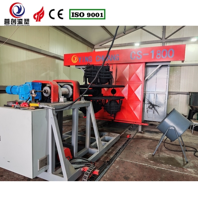 Machine à moulage rotatif automatique à navettes à bras unique pour la production de bouées