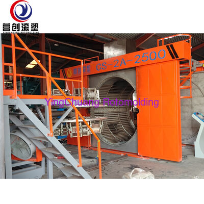 Machine de rotomoulage à navette YINGCHUANG CS-2A-2500, équipement de moulage par rotation industriel à double bras pour produits en plastique creux