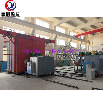 Machine de moulage par rotation à navette YINGCHUANG CS-3A-3500, équipement de rotomoulage à carrousel multi-bras pour réservoir d'eau en plastique et produits creux
