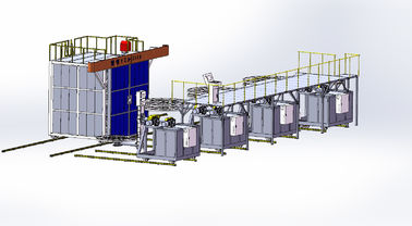 Machine de rotomoulage axiale bi pour le volume de réservoir de l'usine 14000L