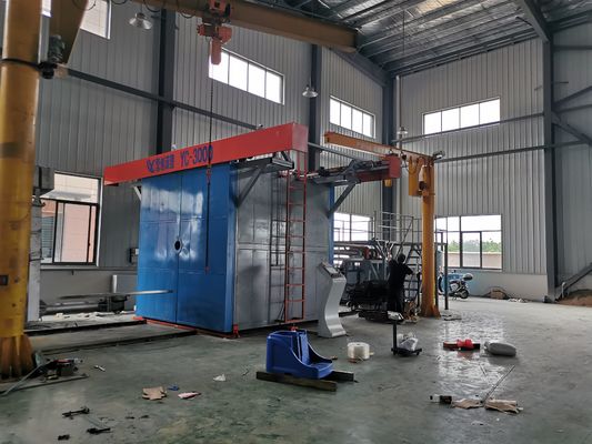 Machine élevée de rotomoulage de navette de système de contrôle de PLC de capacité pour des réservoirs d'eau